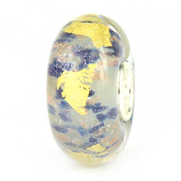 Violet Field Earthbead - Elfbeads Glass